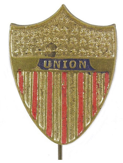 (This 1864 Abraham Lincoln presidential campaign stick pin sold on eBay in 