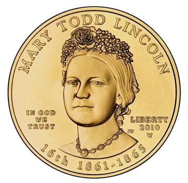 Mary Todd Lincoln 2010 gold coin