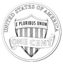 2010 Lincoln penny line art