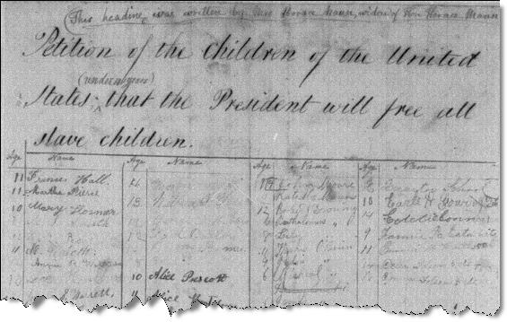 Little People's Petition to Abraham Lincoln