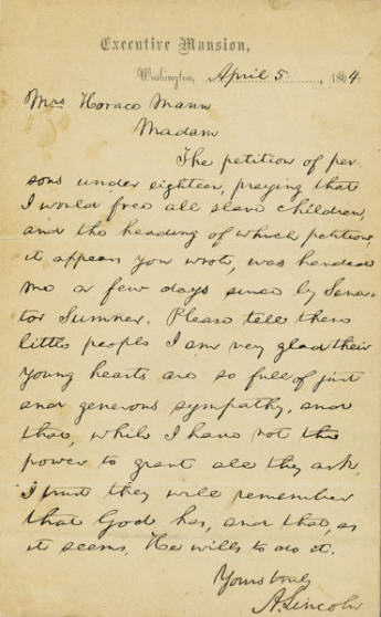 Lincoln's Little People Letter