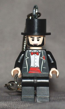Abraham Lincoln custom LEGO keychain