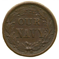 Civil War token Our Navy
