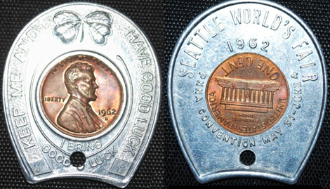 Encased cent 1962 Seattle World's Fair