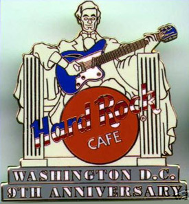 1999 Abe Lincoln Memorial Hard Rock anniversary pin