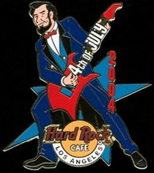 2004 Los Angeles Hard Rock Cafe pin Abe Lincoln