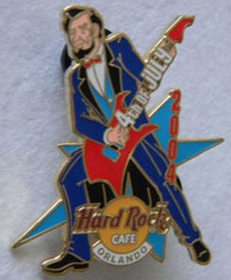 2004 Orlando Hard Rock Cafe Abe Lincoln pin
