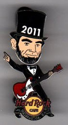 2011 Lincoln bobblehead pin
