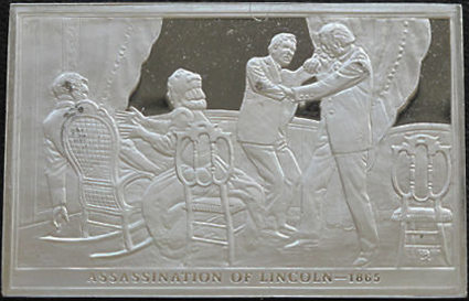 Lincoln assassination silver bar