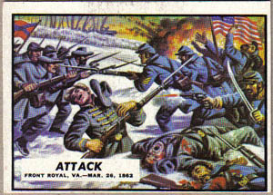 1962 Topps Civil War News Attack 11