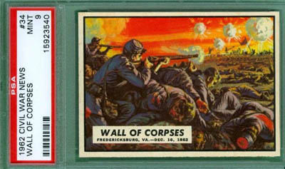1962 Civil War News 34 Wall of Corpses PSA 9