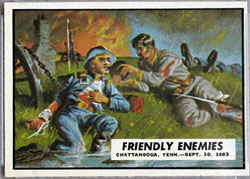 1962 Topps Civil War News Friendlly Enemies