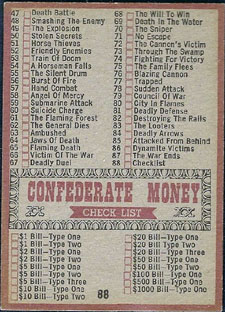 1962 Civil War Checklist 47-88