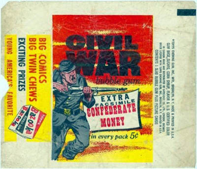 1962 Topps Civil War News wrapper