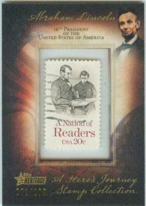 Topps Stamps Nation of Readers Lincoln
