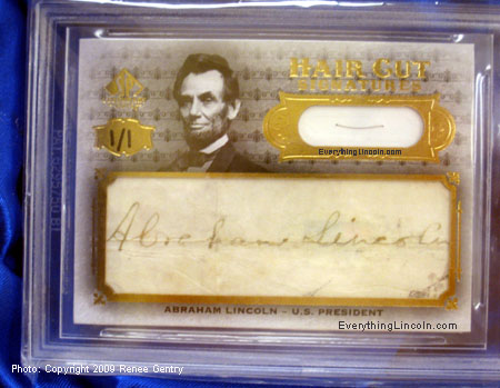 2008 Upper Deck HCS-AL Abraham Lincoln auto cut