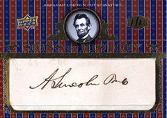 Upper Deck Abraham Lincoln Signs of History